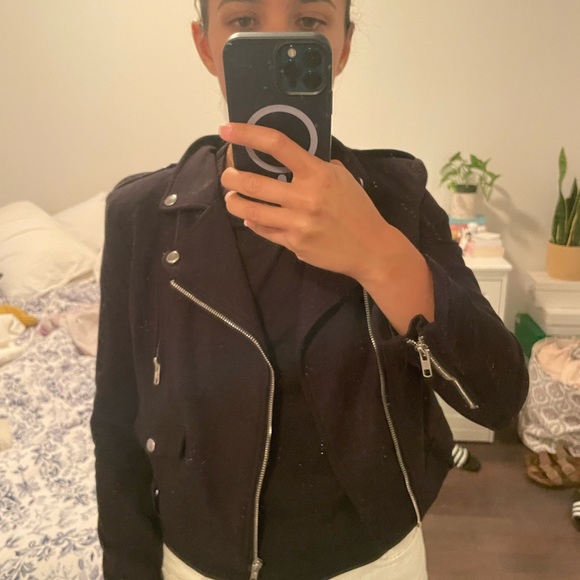 Suede biker jacket - Picture 2 of 2